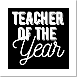 Teacher Of The Year  Teacher Gift Posters and Art